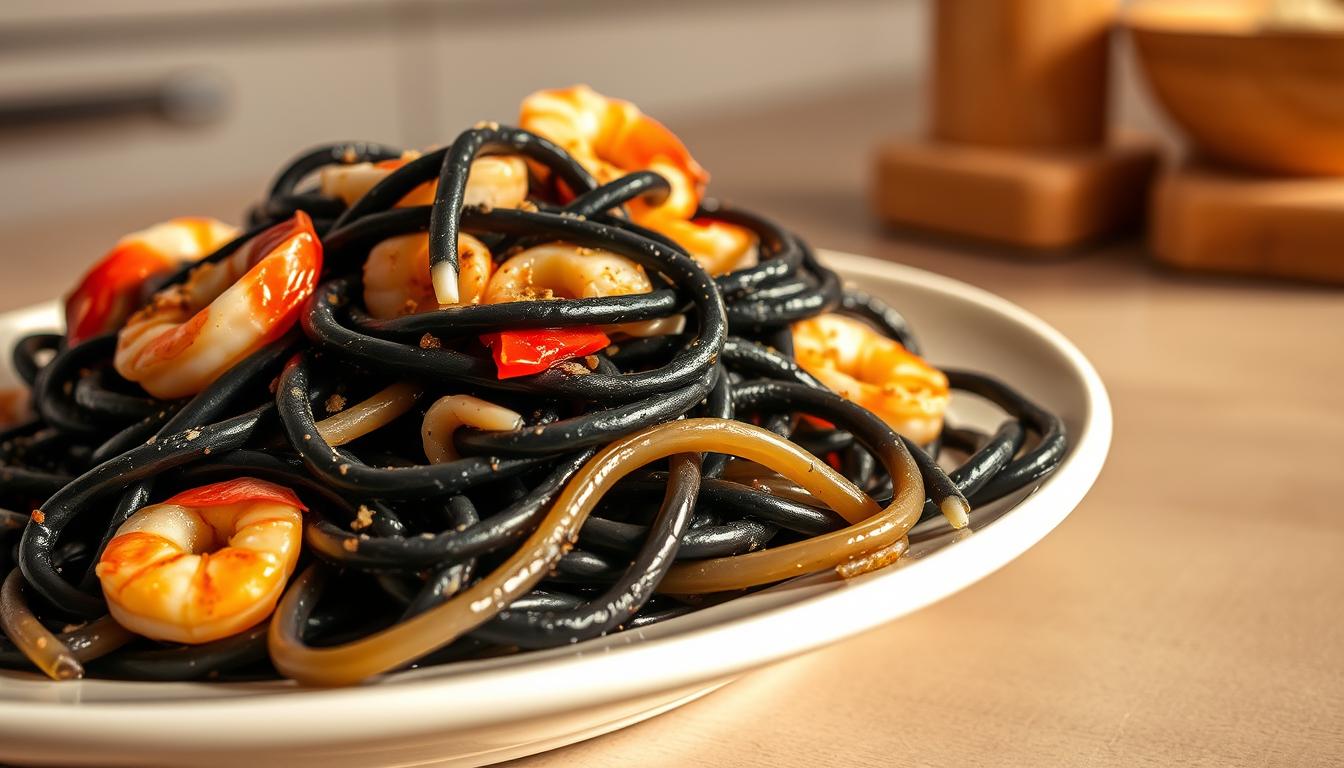 black squid ink pasta recipe