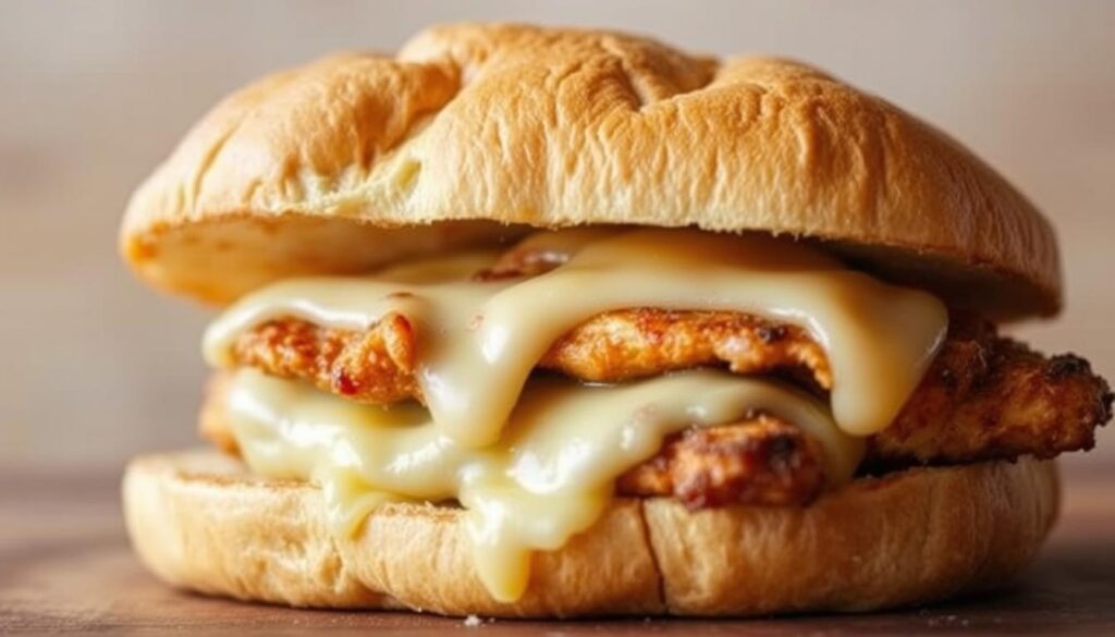 cheesy chicken sandwich