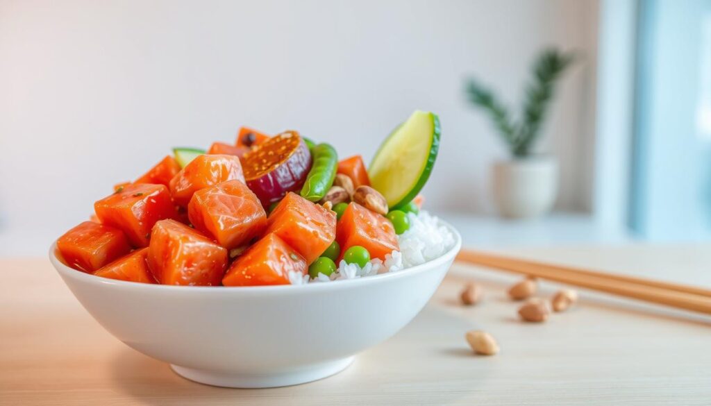 salmon poke bowl