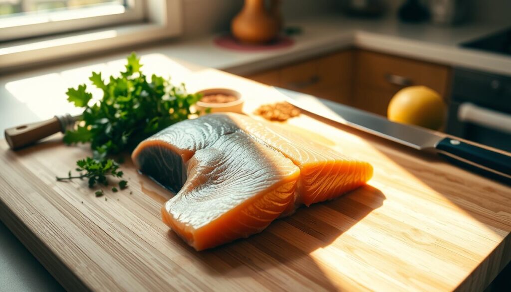 salmon preparation