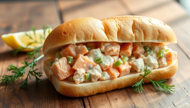 salmon salad sandwich