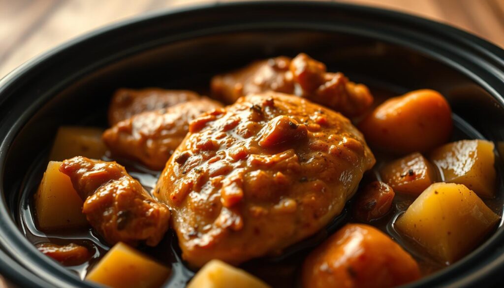 slow cooker chicken and potatoes